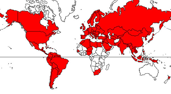 Varroa distribution 2010