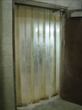 pig flow plastic door ca 1